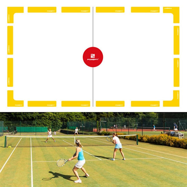 Tennispistemerkintäkulman pyöreä Maamerkki SUORIKULMIO NELIKULMIO Rectangle