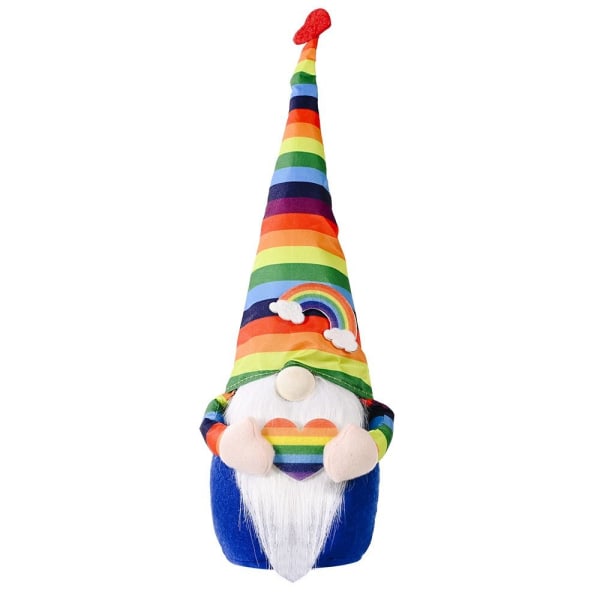 2 kpl Rainbow Faceless Doll Decoration Värikkäitä nukkekoristeita