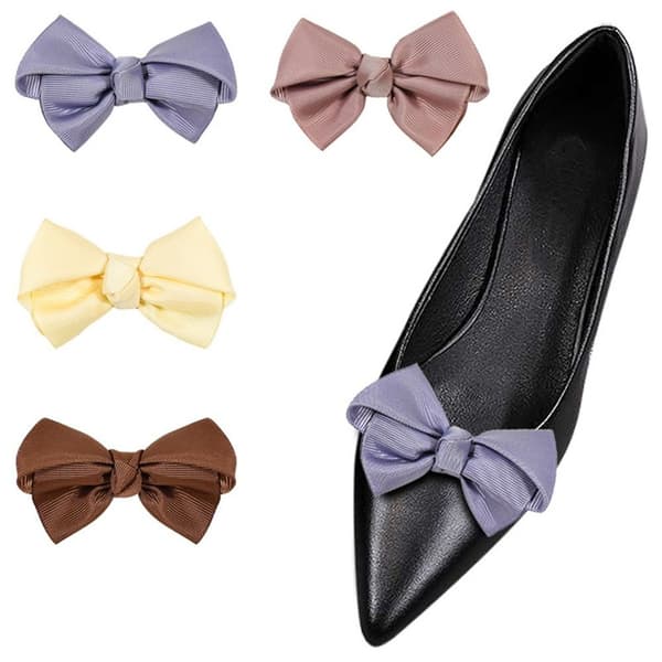 2 stk. Sko Klips Charm Spænde BEIGE beige