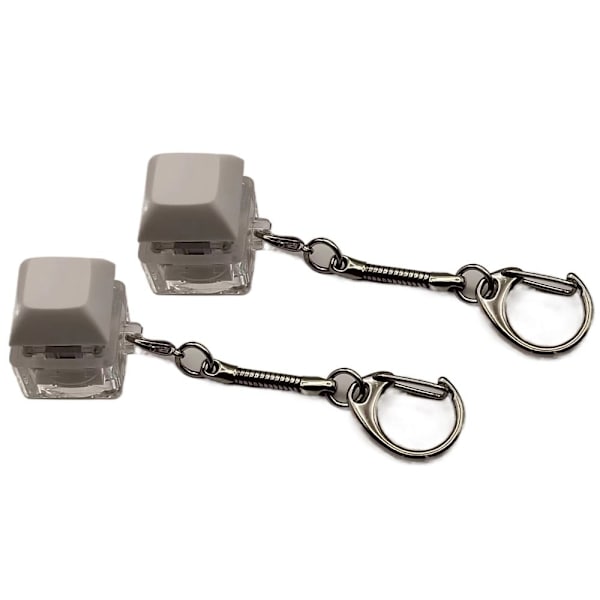 Tangentbord Clicker med LED-ljus Tangentbord Fidget Toys VIT white