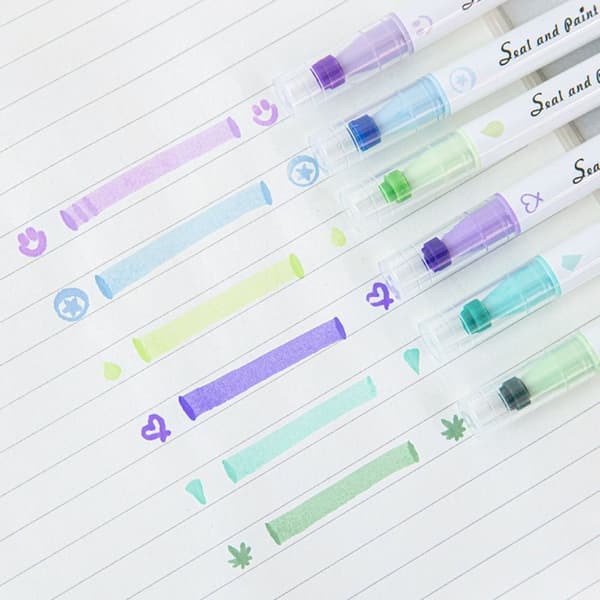 6 st/ Set målarpensel Highlighter 01 01 01