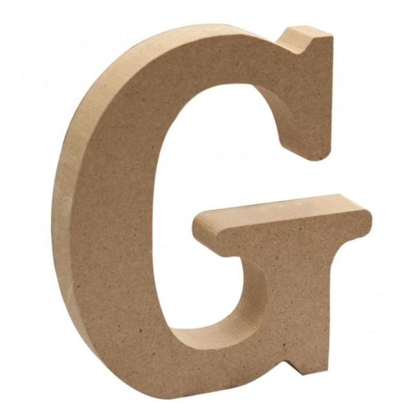 Trä alfabetdekoration MDF-form Alfabetdekoration G G G