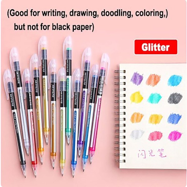 Highlighter Gel Pen Färgad Neutral Pen 18 FÄRGER 18 FÄRGER 18 Colors