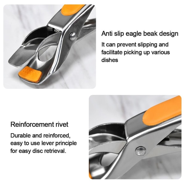 Anti skålding Clip Bowl Clamp ORANGE orange