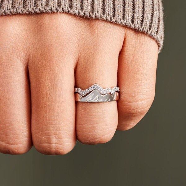 Mountain Ring Par Ring SØLV 7 Silver 7