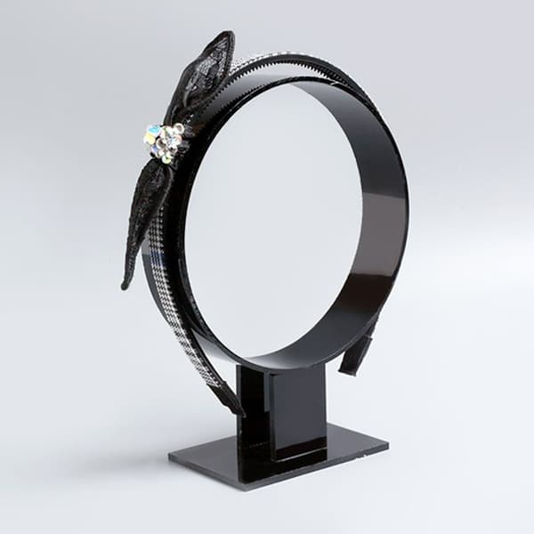 Pandebåndsholder Hårbånd Display Stand SORT Black