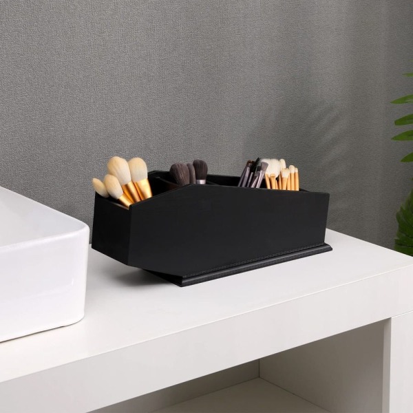 Lyijykynän säilytyslaatikko 4 ristikkoa säilytyspidike organizer black