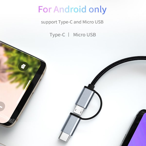 Micro USB Type-C till HDMI-kabel MHL-omvandlare