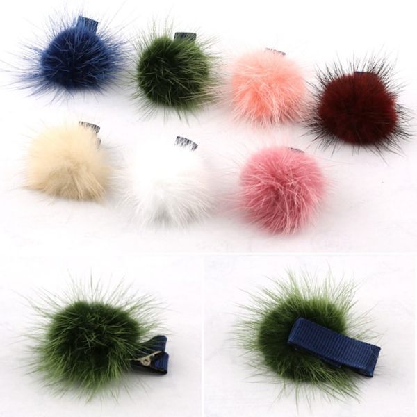 Pom Pom Hårklemme Hårnål BEIGE Beige