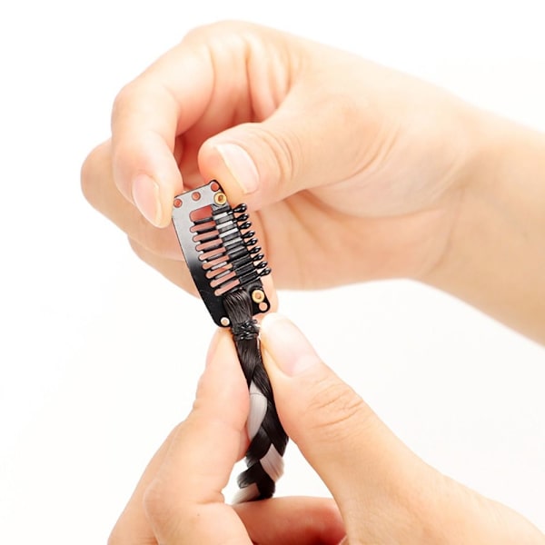 Hängande öronfärgningsperuk Fake hair Braid I I I
