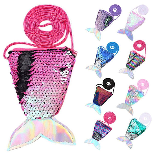 Mermaid Tail Myntpung Nøkler Pose Kortholder HVIT&FLERE FARGER White&Multicolor