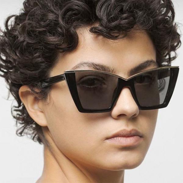 Kvinder Cat Eye solbriller Oversize nuancer LEOPARD Leopard