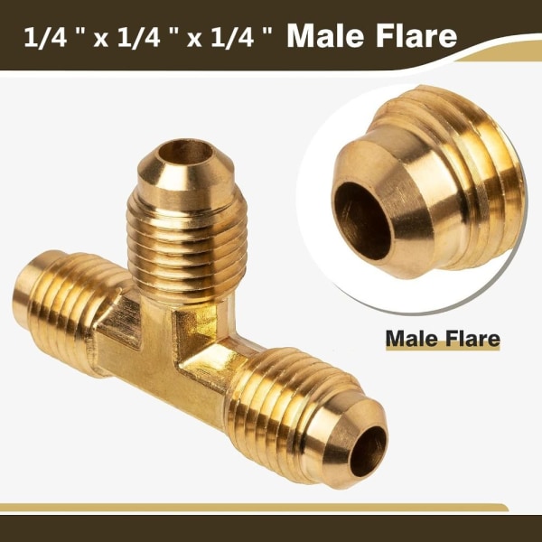 Tube Fitting Flare Tee Flare Connector