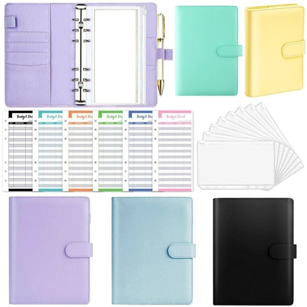 A6 Budget Pärm Notebook Planner LILA Purple