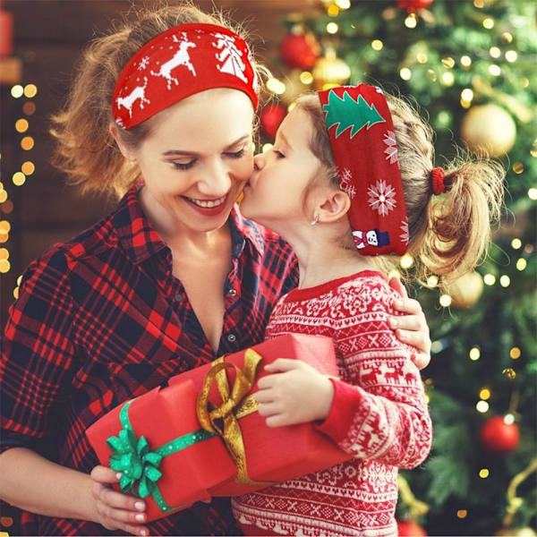 2 STK Christmas Sweat Band Yoga Hårbånd 3 3 3