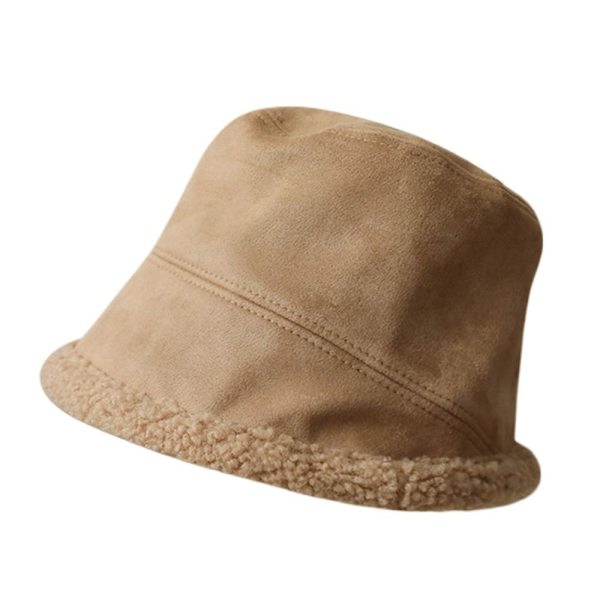Plysj bøttehatt Fisherman Cap BEIGE Beige