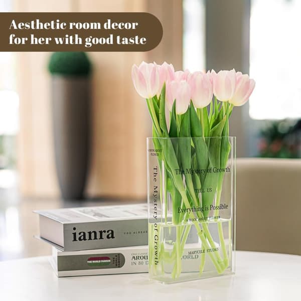 Akryl Bokvas Blomma Vas Unika Vasar