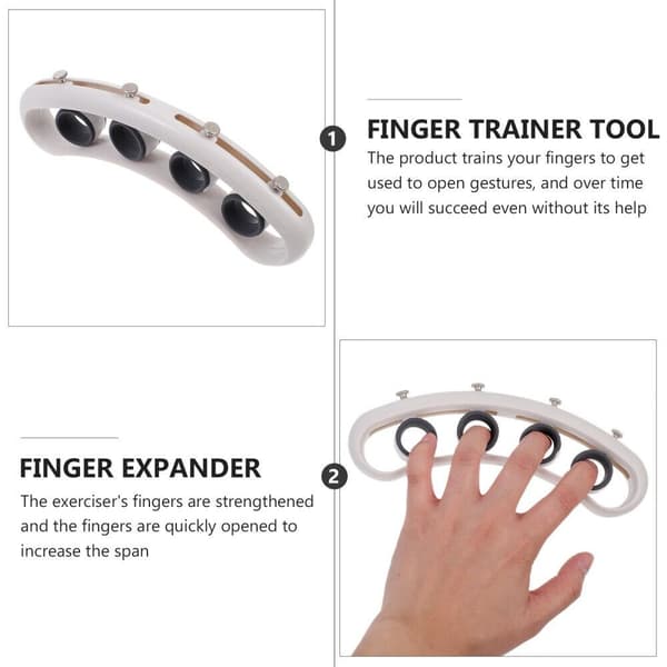 Gitar Finger Expander Piano Finger Båre HVIT White