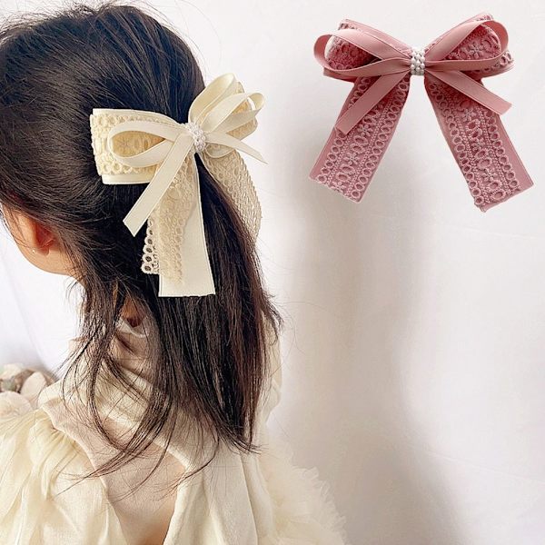 Sløjfe Hair Clip Butterfly Hårnål BEIGE beige