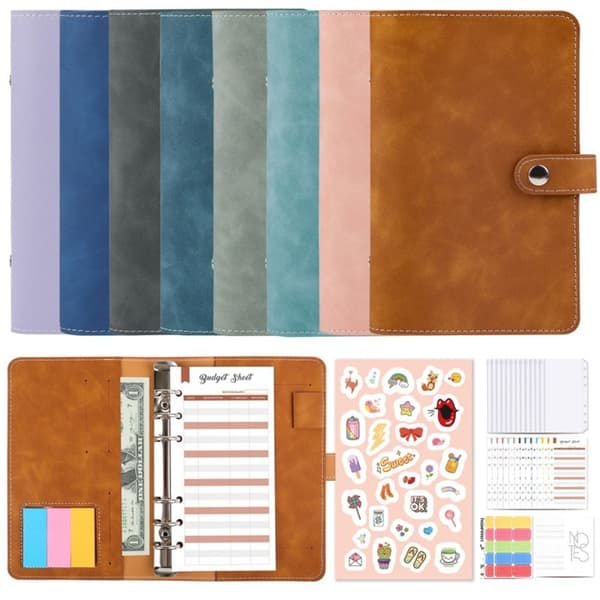 Spareutfordring Binder Planner Notebook GRÅ grey