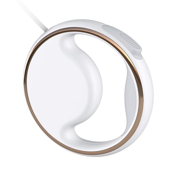 Blyband Infällbart hundkoppel VIT WHITE
