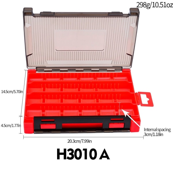 Fiskeredskapslåda Organizer RÖD Red 20.3x14.5x4.5cm