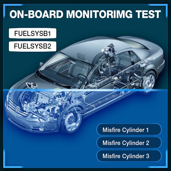 Auton OBD2-skannerin diagnostiikkaskannerin moottorivian lukukortti