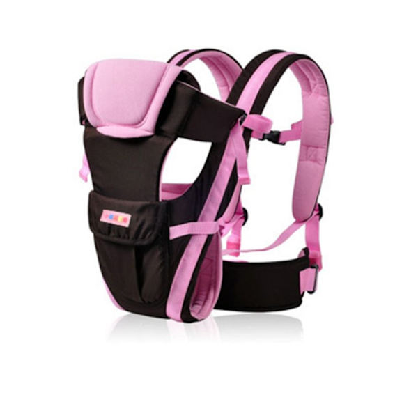 Bæresele Baby Slynge Wrap PINK&SORT MED BÆLTE MED BÆLTE Pink&Black With belt-With belt