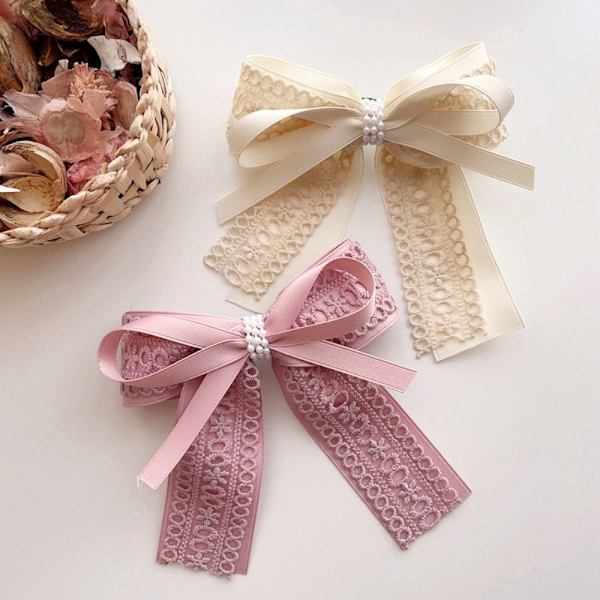 Bow Hair Clip Butterfly Hiusneula BEIGE beige