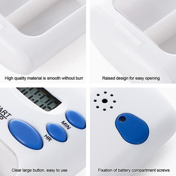 Smart Påminnelse Pill Box Medicin Case Tablettdispenser