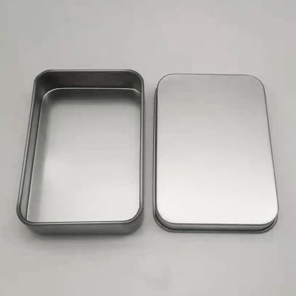 2STK Flip Iron Box Small Box SØLV silver