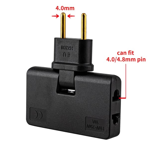 3 in 1 Wireless Converter EU-sovitin VALKOINEN white