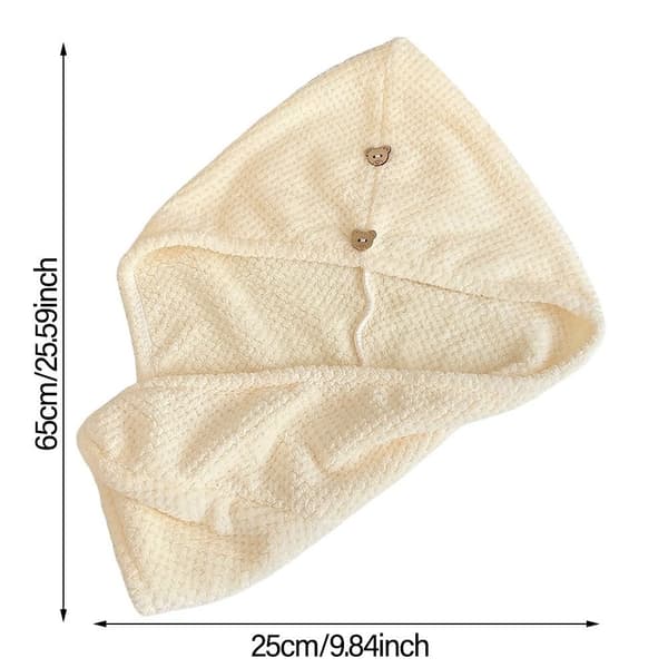 Snabbtorkande cap Microfiber Hårhandduk BLÅ blue
