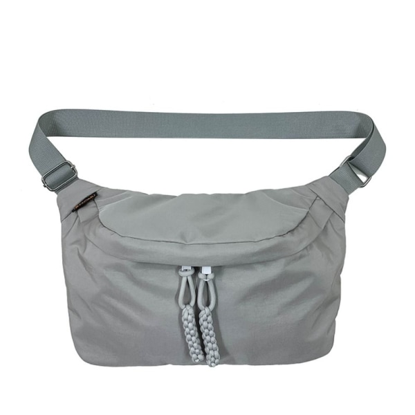 Nylon brystveske Nylon messenger bag GRÅ grey