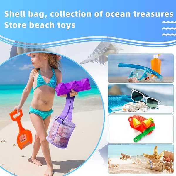 Barns Beach Bucket Storage Bag blue