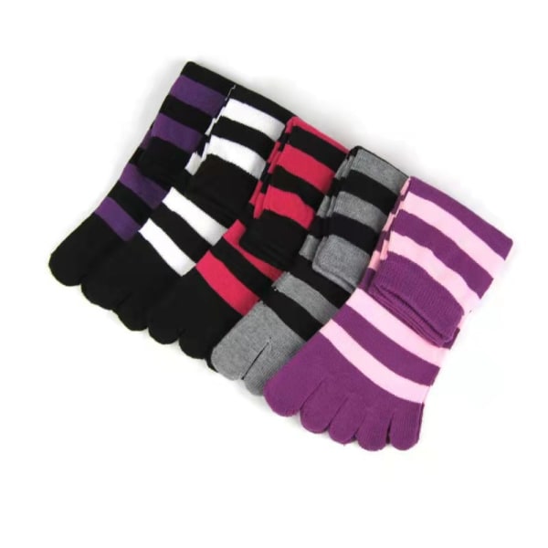 3/6 paria Stripe Full Toe sukat 3 PAIRS-COLOR SATUNNAIS 3 PAIRS-COLOR 3Pairs-Color Random