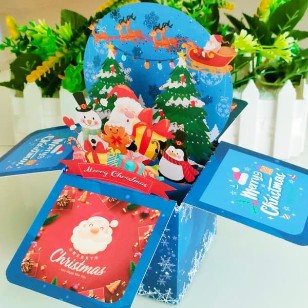 3D Pop-up buket papirblomster B B B