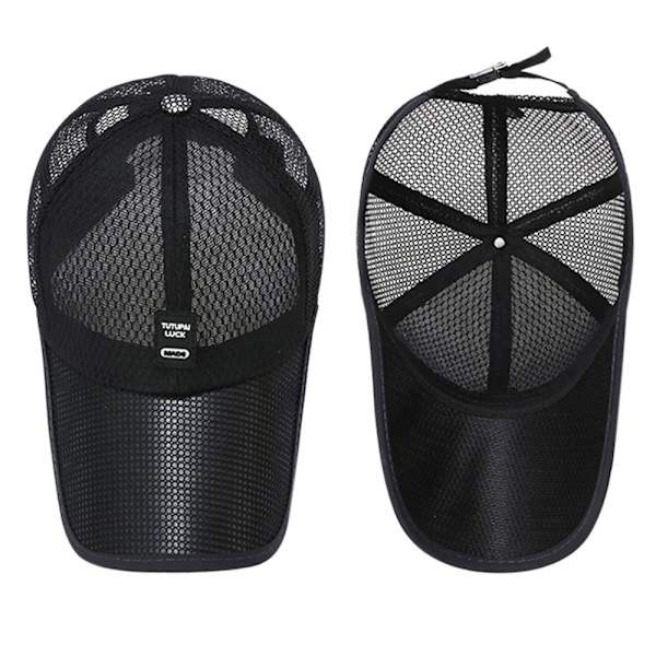Solbeskyttelseshætter Full Mesh Hatte SORT black