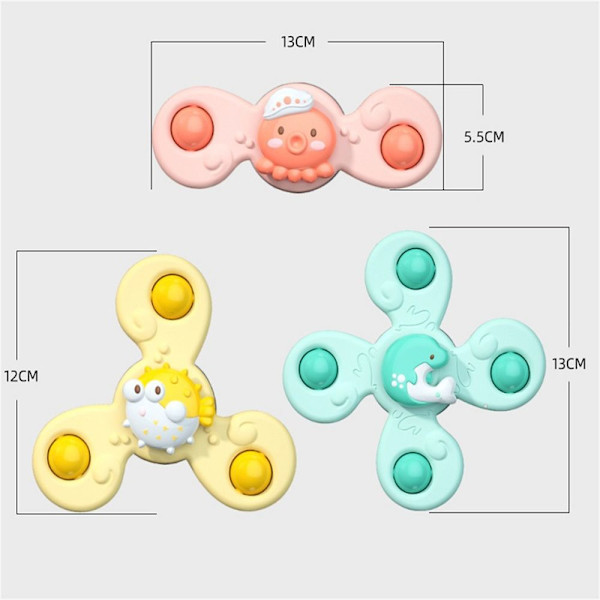 Cartoon Fidget Sugkoppar Spinner Leksak