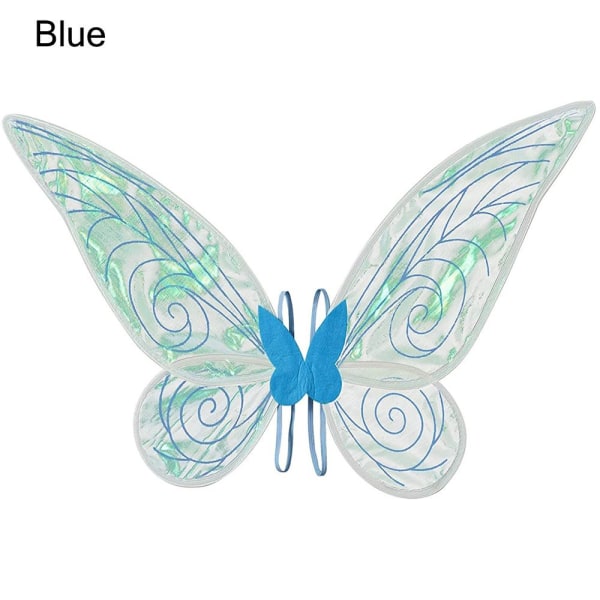 Halloween kostymer Fairy Wings Dress-Up Wings blue