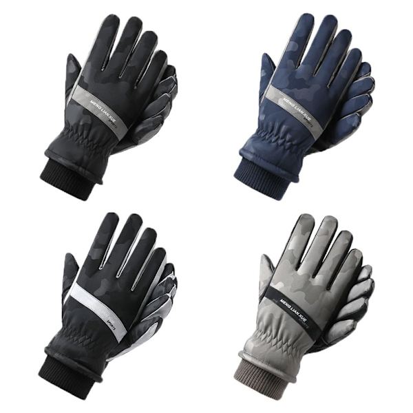 Varme Handsker Ridehandsker SORT&SØLV black&silver