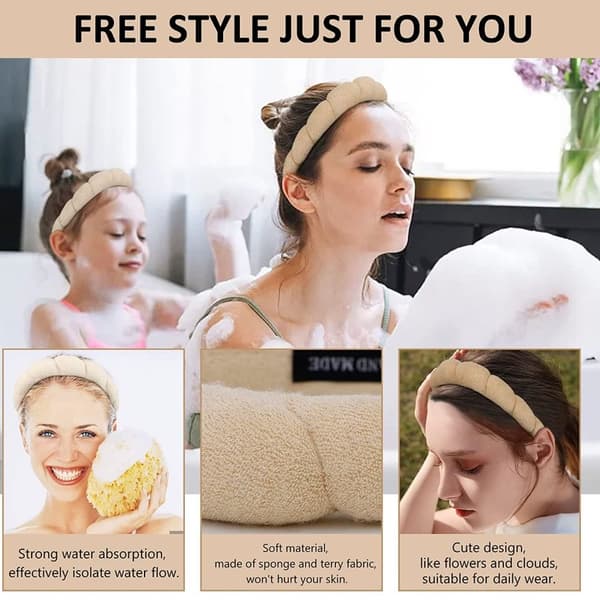 Sponge Pannband för Makeup LIGHT COFFEE light coffee