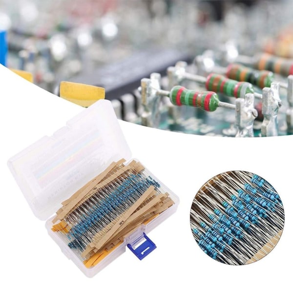 1280 stk Resistor Kit Resistors Sortiment Kit Metallfilm