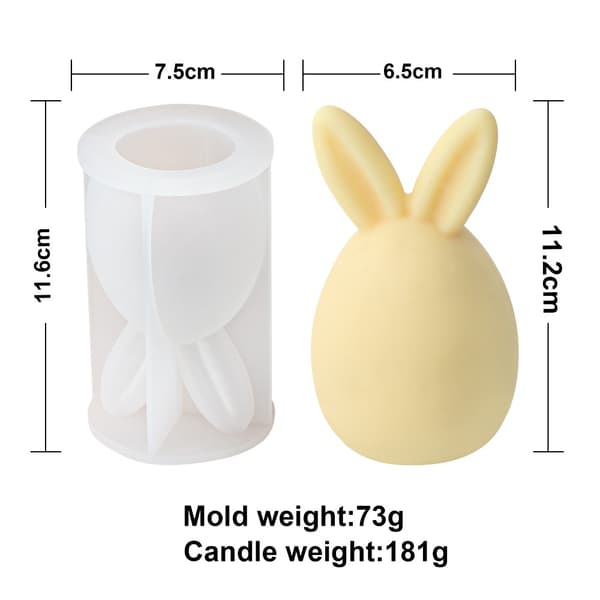 Kynttilän molds pupu