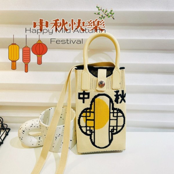 Knit Handbag Knot Wrist Bag 1 1 1