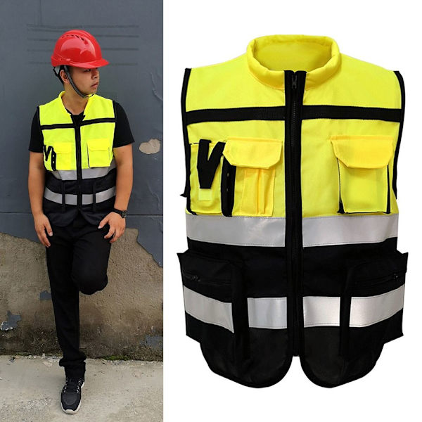 Refleksvest Farvematchende sikkerhedstøj XXL XXL XXL