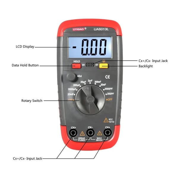 Digital Smart Multimeter Strömspänningstestare Kapacitans