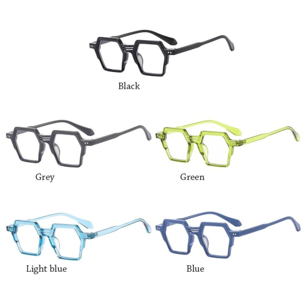 Anti-Blue Light Briller Overdimensjonerte Briller GRÅ Grey