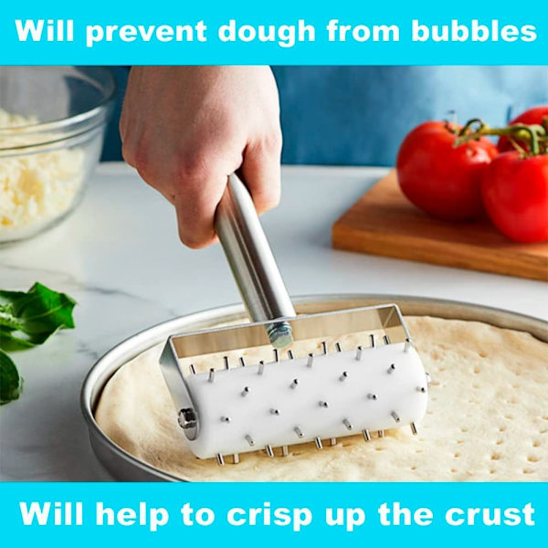 Ammattimainen Pizza Dough Docker Roller Pastry Dough Docker