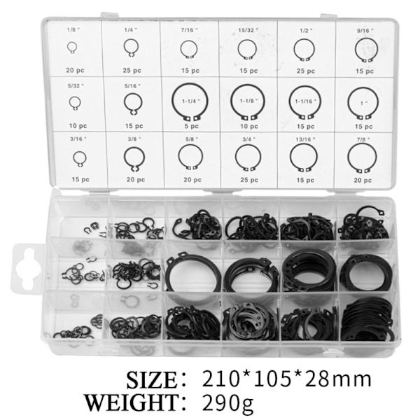 C Clip Circlip Snap Ring Pihdit Set Kiinnitysrengas